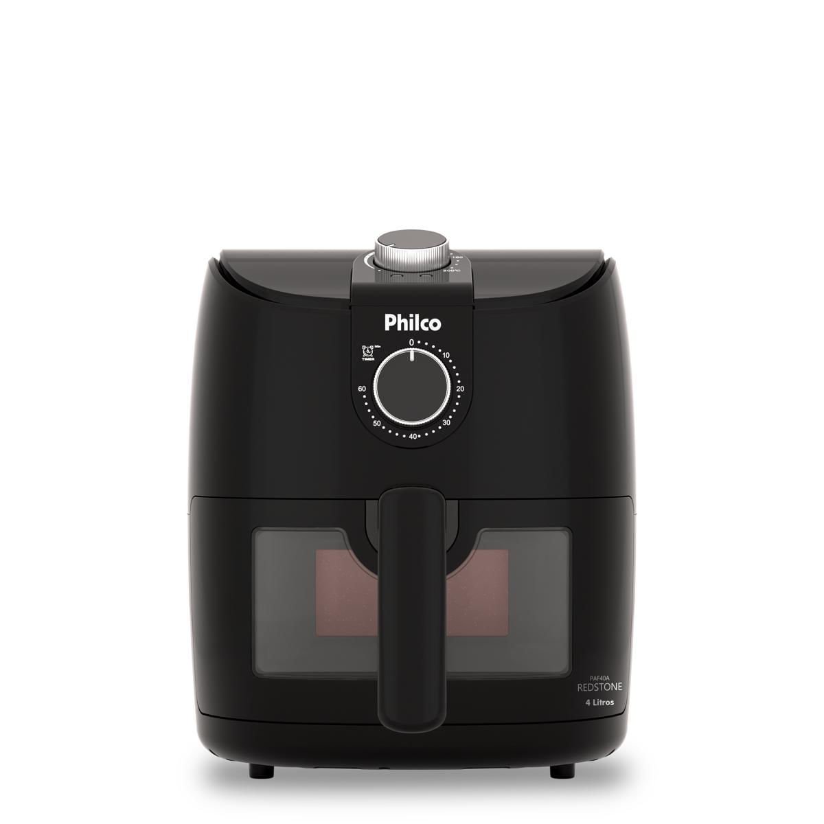 Air Fryer Philco 4L Revestimento Redstone 1500W PAF40A Air fryer Philco modelo potente para uso diário